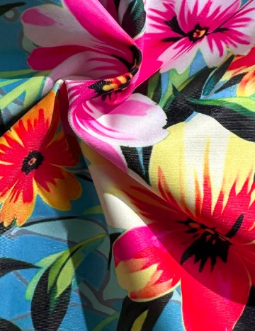 Costum de baie SHEIN, floral print