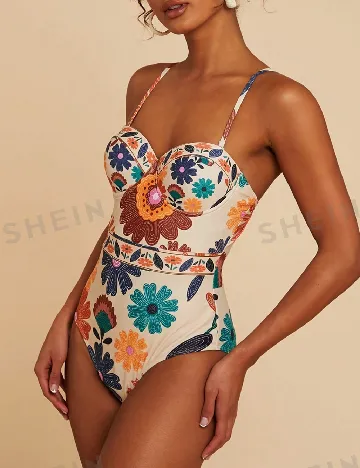 Costum de baie SHEIN, mix culori