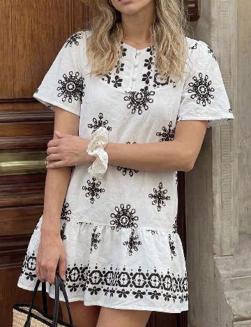 Rochie scurta SHEIN, ecru
