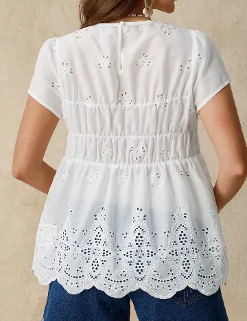 Bluza SHEIN Maternity, alb