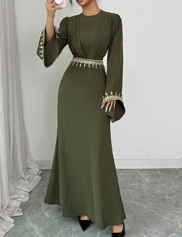 Rochie lunga SHEIN, verde