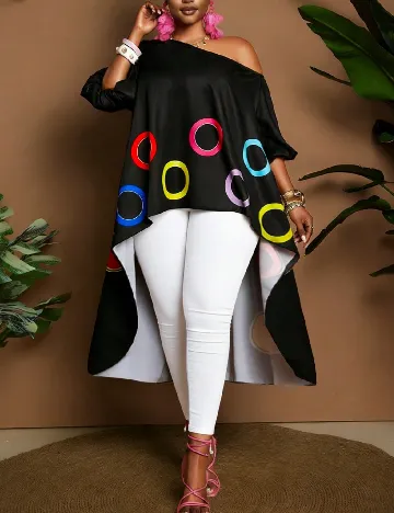 Bluza SHEIN CURVE, negru