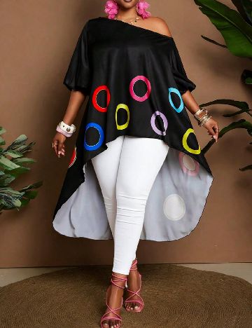 Bluza SHEIN CURVE, negru