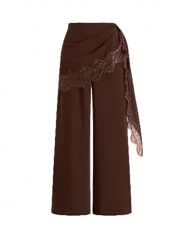 Pantaloni SHEIN, maro