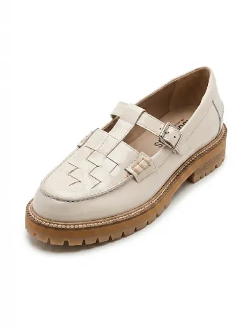 Pantofi Angulus, crem