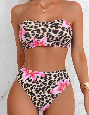 Costum de baie SHEIN, animal print