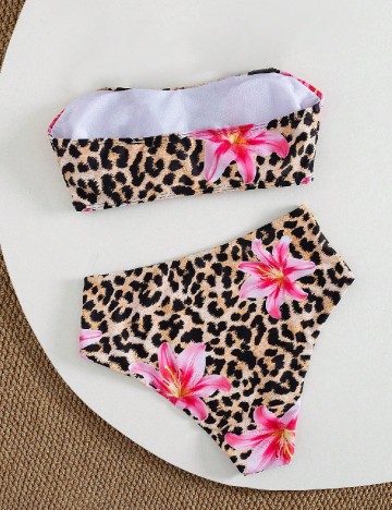 Costum de baie SHEIN, animal print
