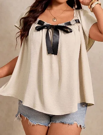 Bluza SHEIN CURVE, bej