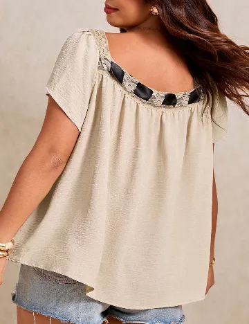 Bluza SHEIN CURVE, bej