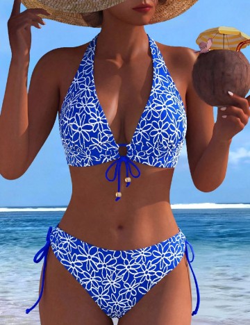 Costum de baie SHEIN, albastru