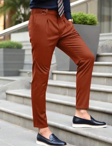 Pantaloni SHEIN, maro