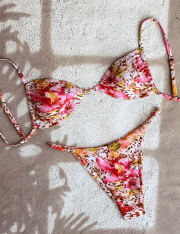 Costum de baie SHEIN, mix culori