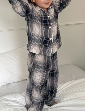 Pijama Shein Kids, albastru