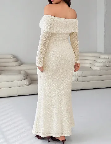 Rochie lunga SHEIN CURVE, galben deschis