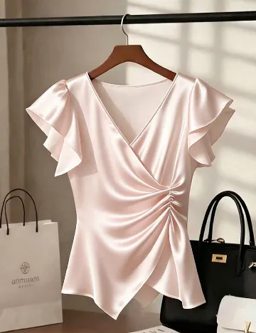 Bluza SHEIN CURVE, roz pal
