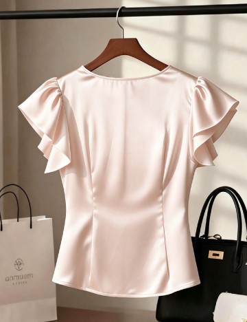 Bluza SHEIN CURVE, roz pal