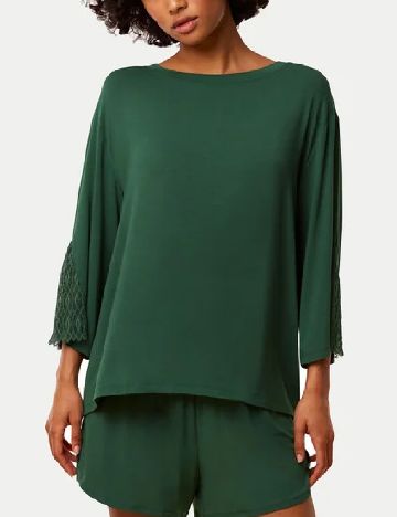 Bluza de pijama Triumph, verde