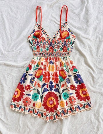 Salopeta SHEIN CURVE, mix culori
