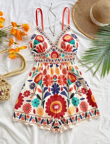 Salopeta SHEIN CURVE, mix culori