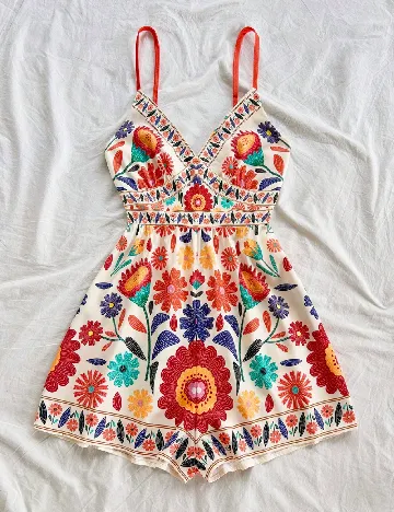 Salopeta SHEIN CURVE, mix culori