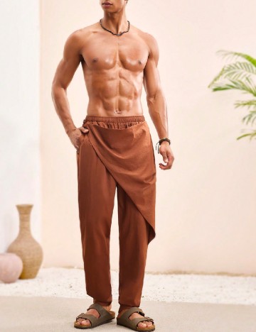 Pantaloni SHEIN, caramiziu