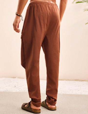 Pantaloni SHEIN, caramiziu