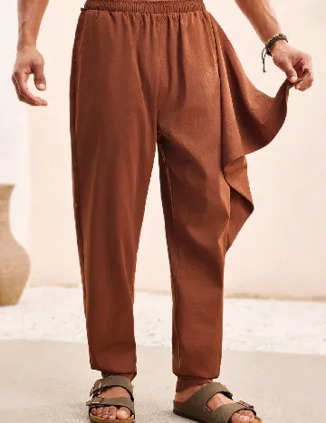 Pantaloni SHEIN, caramiziu