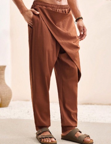 Pantaloni SHEIN, caramiziu