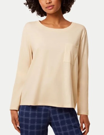 Bluza de pijama Triumph, crem