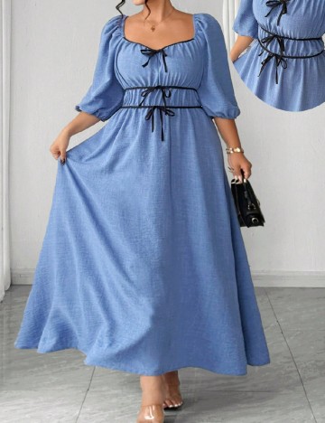 Rochie lunga SHEIN CURVE, albastru