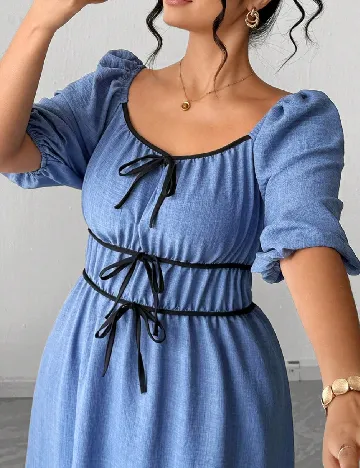 Rochie lunga SHEIN CURVE, albastru