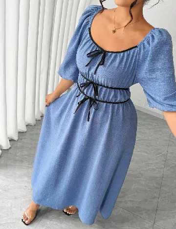 Rochie lunga SHEIN CURVE, albastru