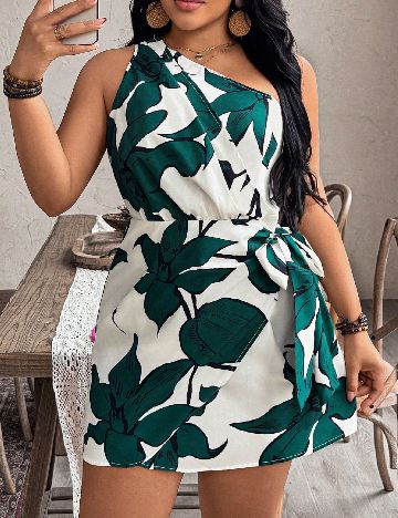 Rochie scurta SHEIN CURVE, verde