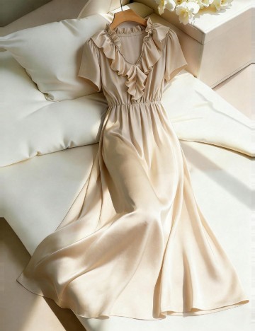 Rochie lunga SHEIN, bej