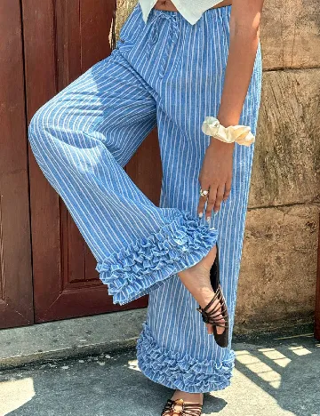 Pantaloni SHEIN, albastru