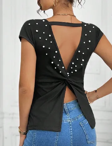 Tricou SHEIN Maternity, negru