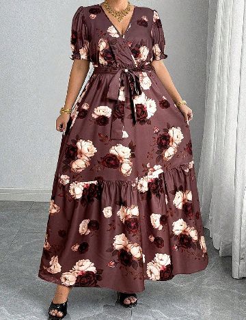 Rochie lunga SHEIN CURVE, floral