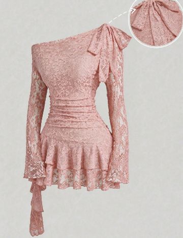 Rochie scurta SHEIN CURVE, roz