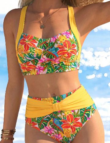 Costum de baie SHEIN, mix culori