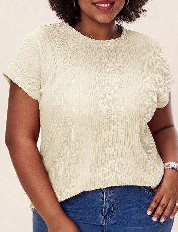 Bluza SHEIN CURVE, crem