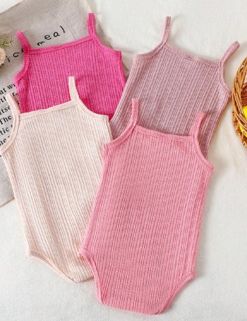 Set body 4 bucati Shein Kids, mix culori