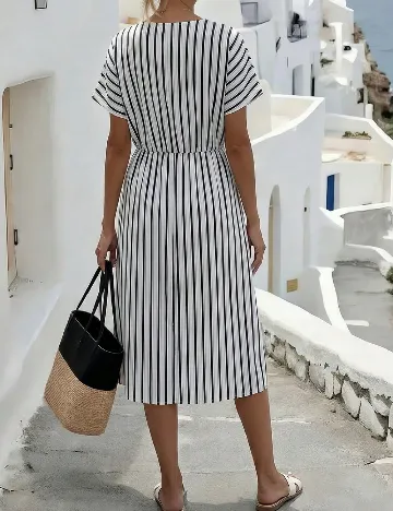 Rochie medie SHEIN CURVE, alb