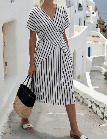 Rochie medie SHEIN CURVE, alb