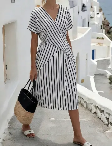 Rochie medie SHEIN CURVE, alb