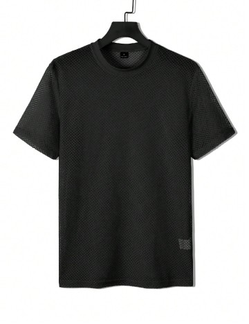 Tricou SHEIN Plus Size Men, negru