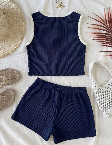 Compleu Shein Kids, bleumarin