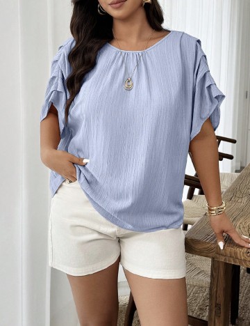 Bluza SHEIN CURVE, albastru