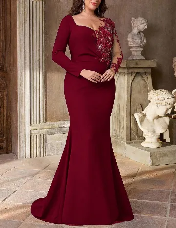 Rochie lunga SHEIN CURVE, rosu