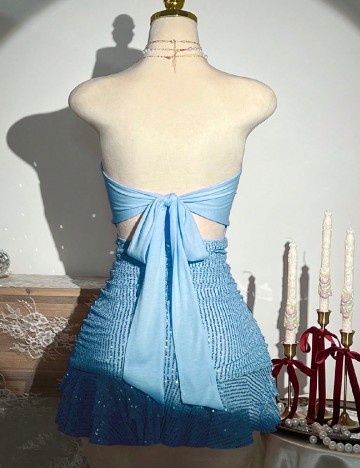 Rochie scurta SHEIN, albastru