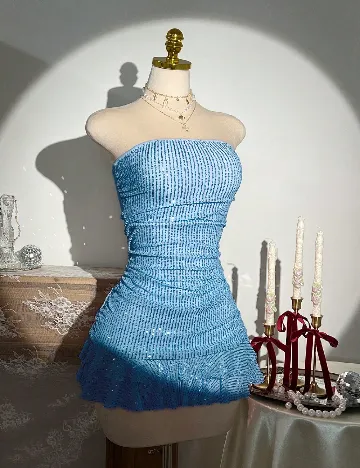 Rochie scurta SHEIN, albastru